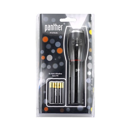 PANTHER PT-4701BL PİLLİ EL FENERİ
