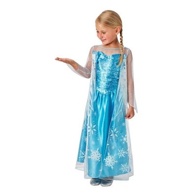 Disney Frozen Elsa Kostüm 5-6 Yaş - Kız Çocuk Kostüm